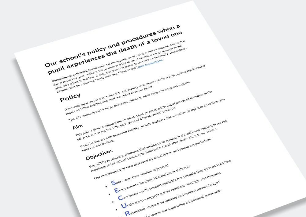 Bereavement Policy Template
