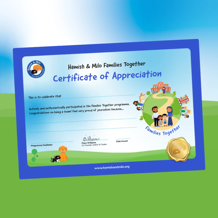 Families Together Hamish & Milo Certificates