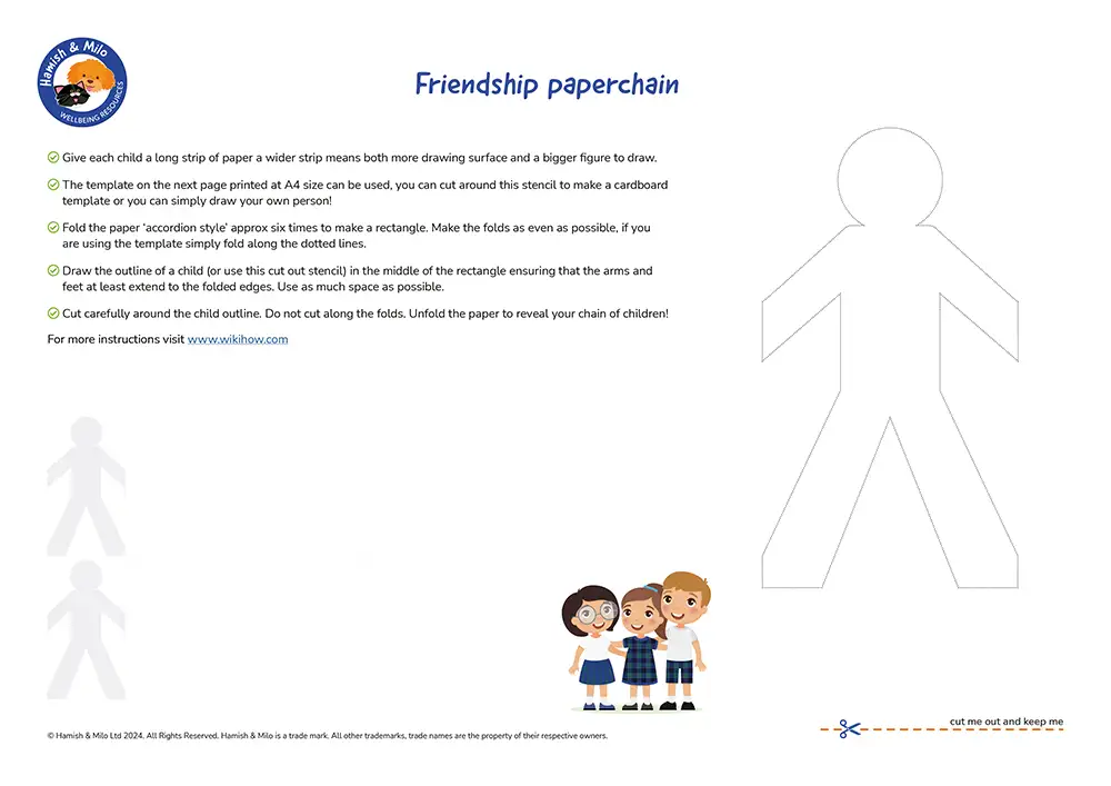 Friendship paperchain activity