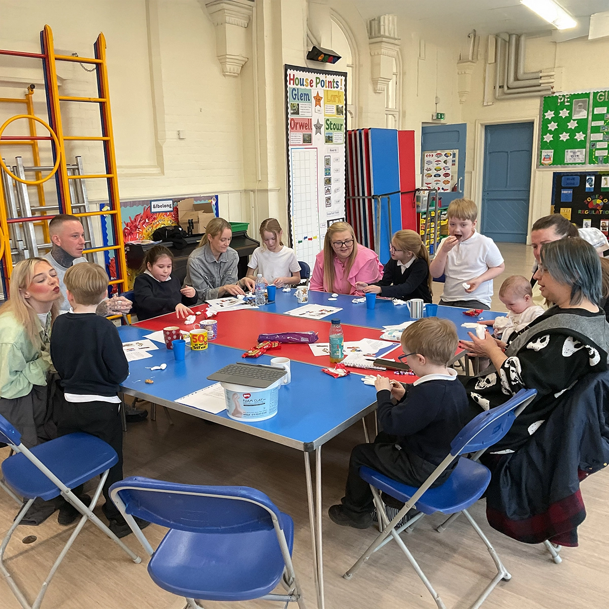 Glemsford Academy and Hamish and Milo Families Together groups session with parent carers