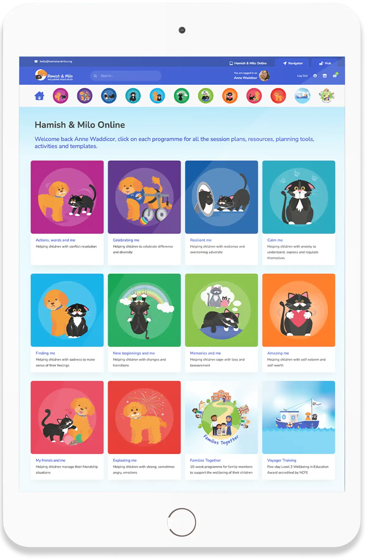 Hamish & Milo Online Homepage
