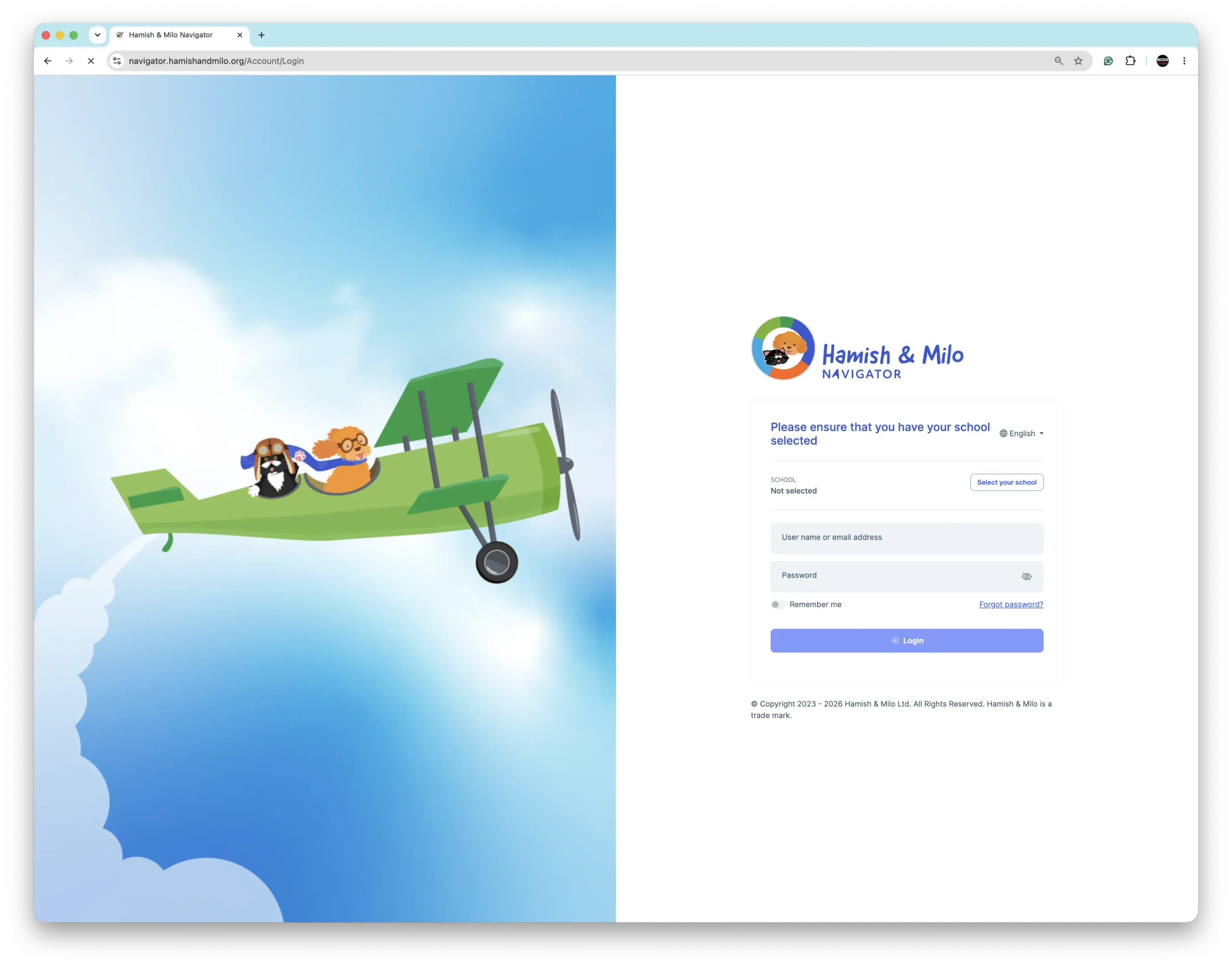 SEMH reporting Navigator Login