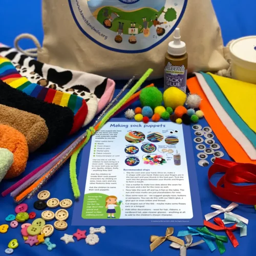 Sock Puppet Craft Kit Hamish and Milo