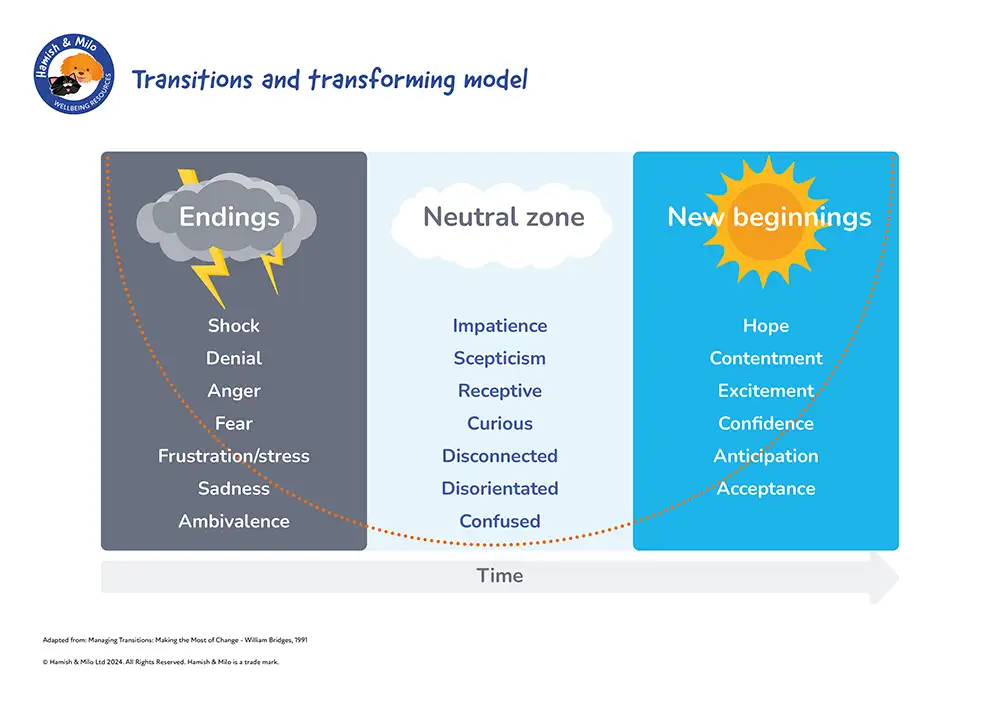Transitions and transforming